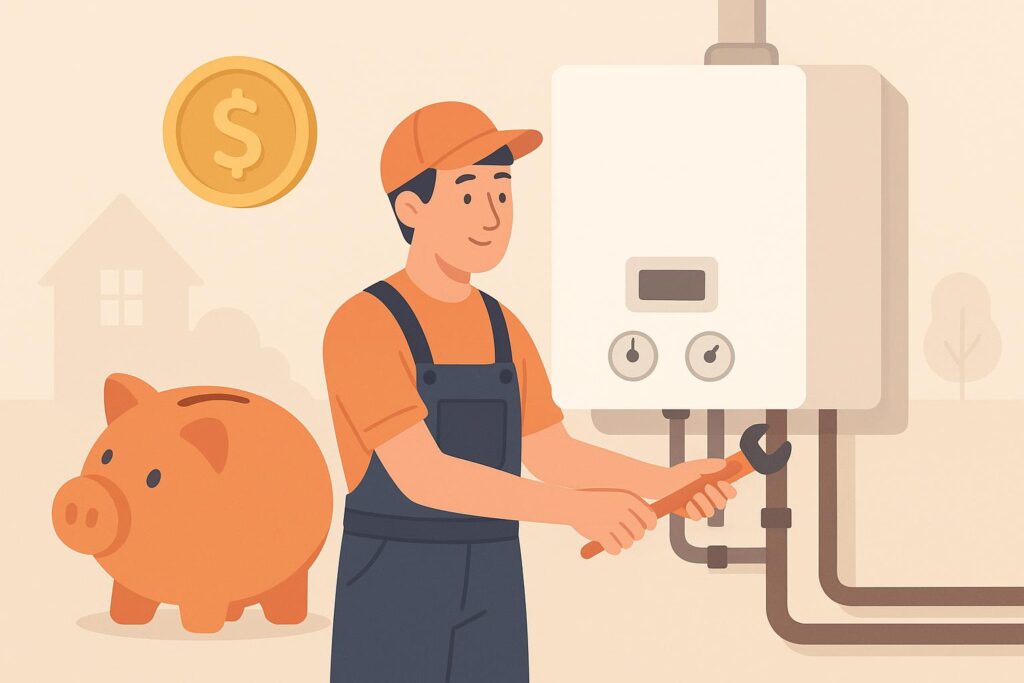 annual boiler servicing saves money