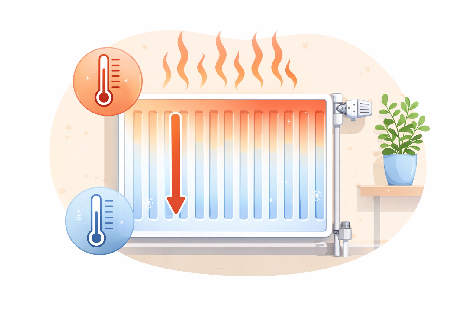 why are my radiators cold at the bottom