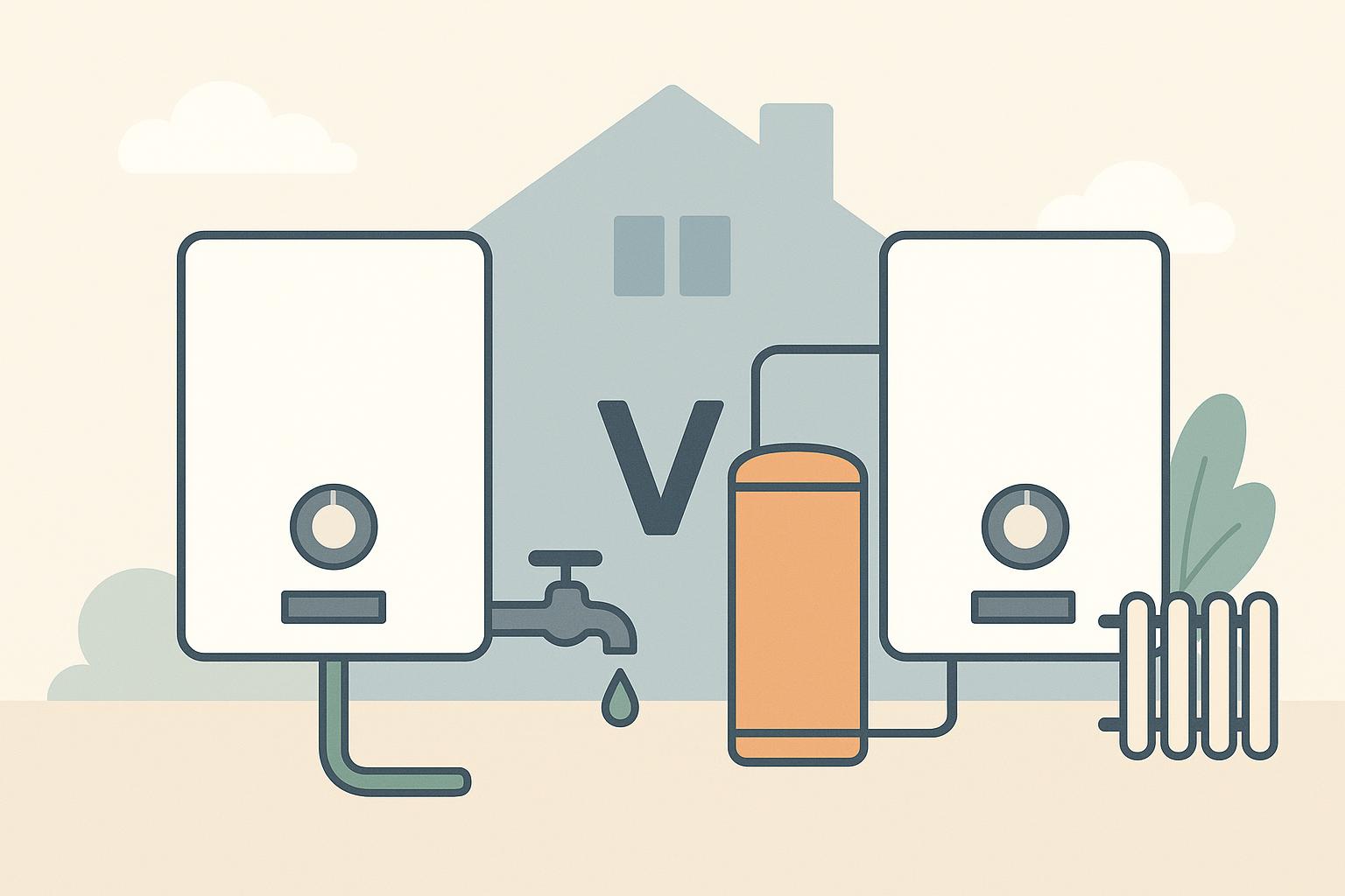 benefits of system boilers and unvented hot water cylinders